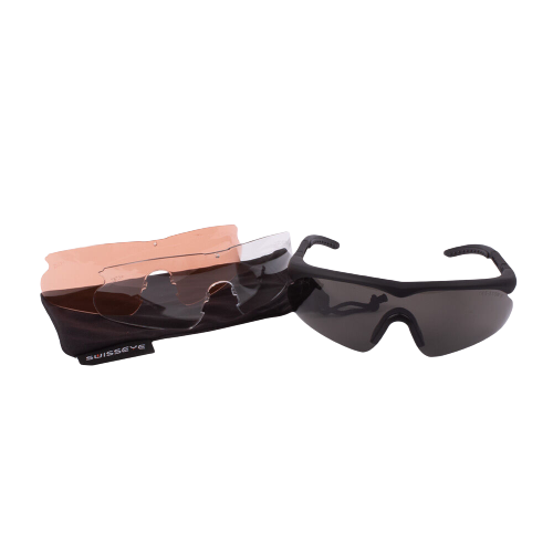 Swiss Eye Raptor Schwarz - Schutzbrille Airsoft