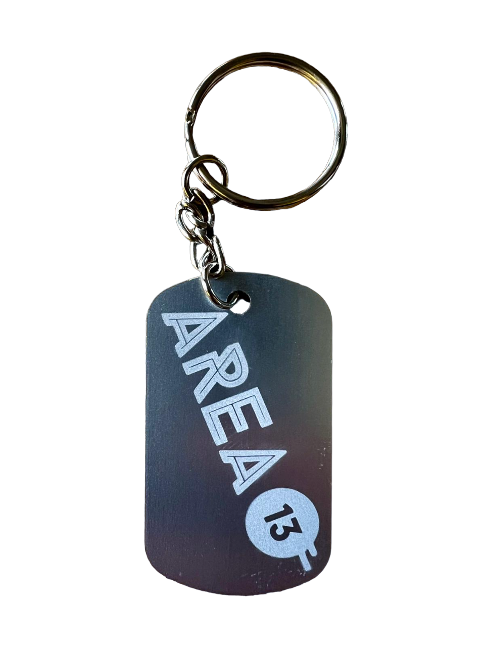 Area13 DogTag Schlüsselanhänger - Silber