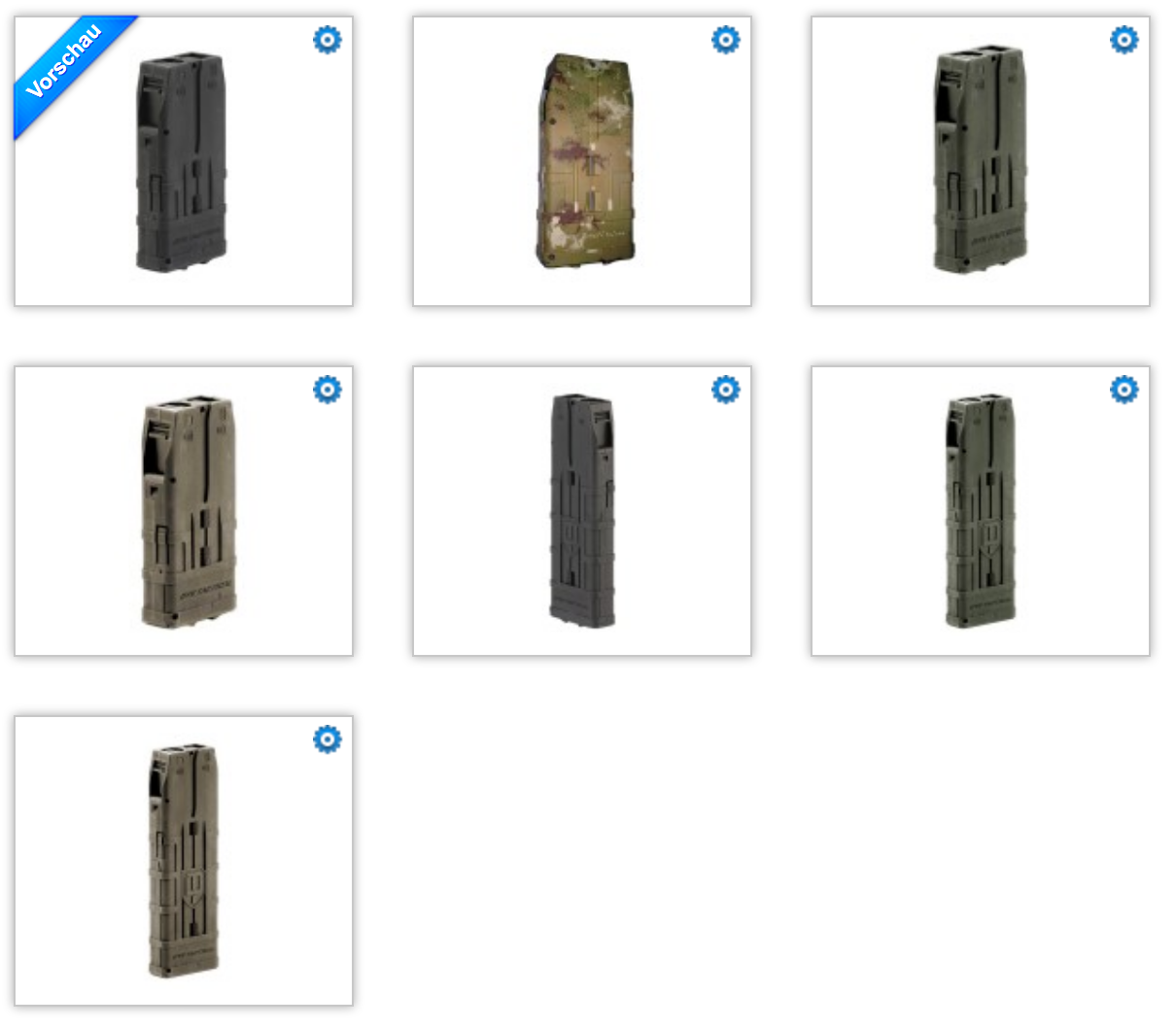 Dye DAM und Emek MG100 Magazine 2er Set