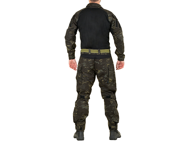 Combat Uniform schwarz Multicamo