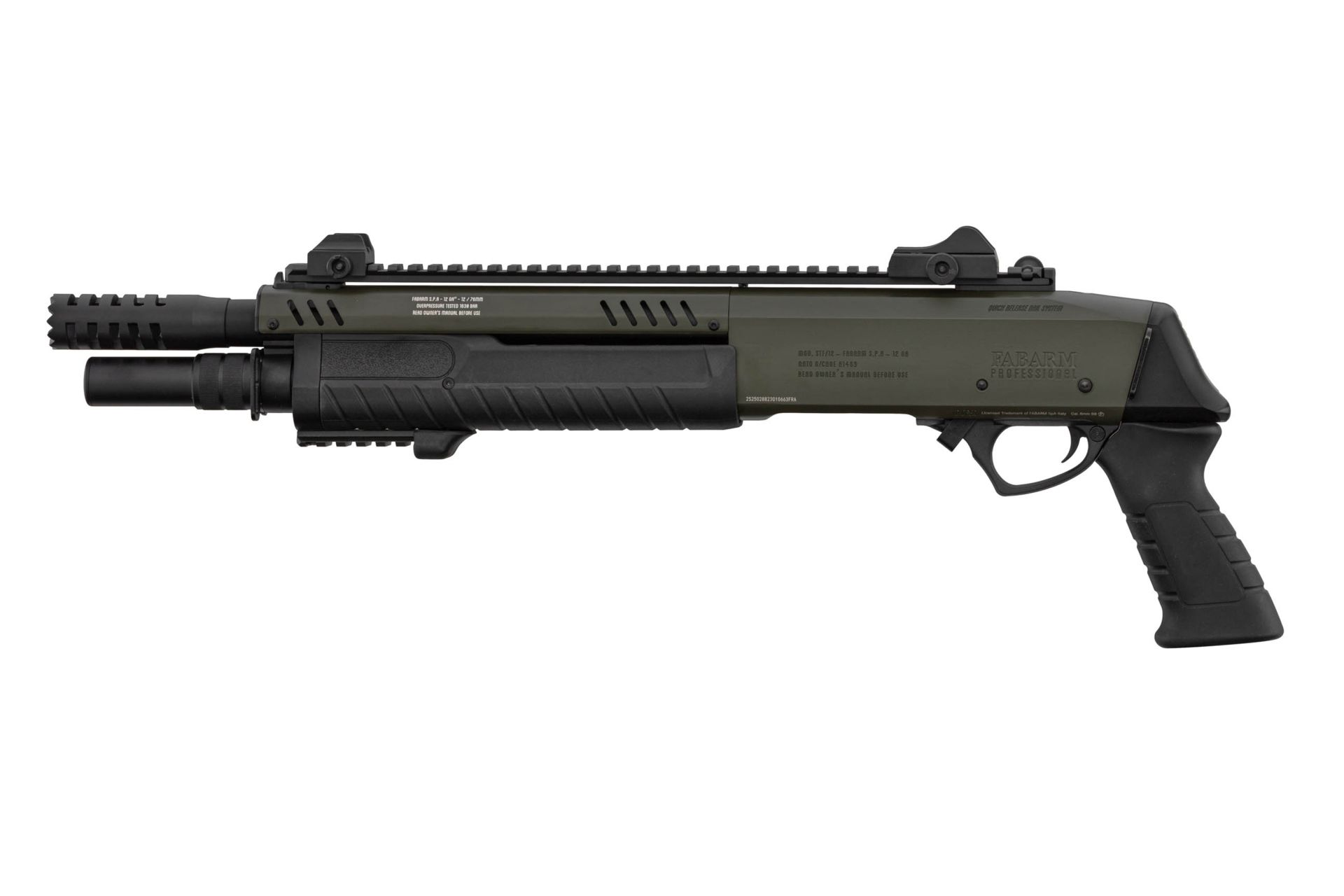 FABARM STF12 Airsoft Gas Pumpgun Initial Compact OD Green 6mm BB