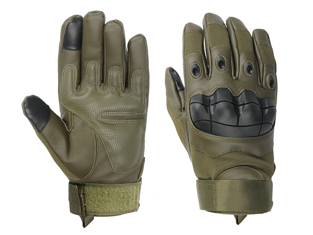 Taktische Vollfinger Handschuhe - Oliv