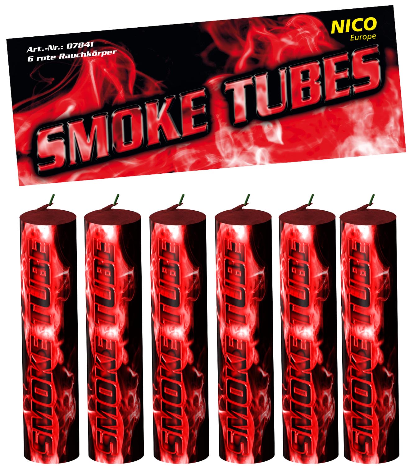 Nico Smoke Tube Rauchgranaten Set mehrfarbig