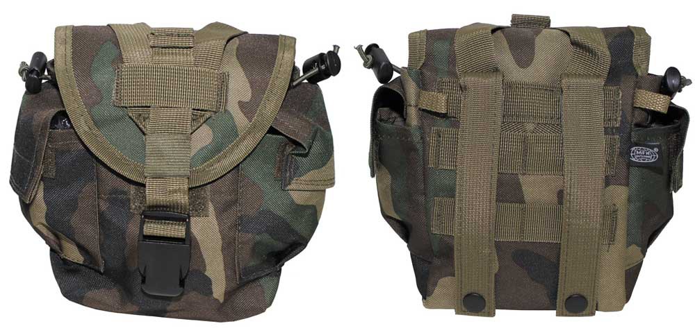 Universal Molle Tasche 21cm x 15cm x 10cm - woodland